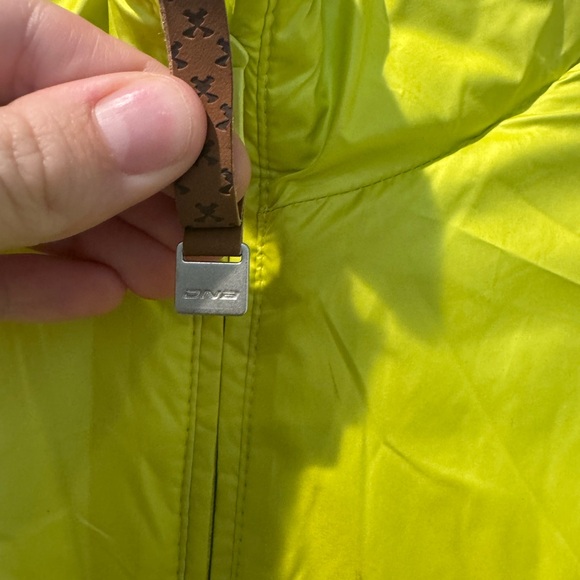 Descent Neon Yellow Green Puffer Reversible Quilted Jacket Athletic Women Large - Picture 7 of 11